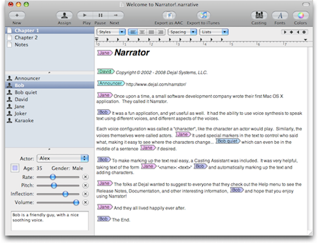 Chương trình thuyết minh Dejal Narrator 2.0.6 for Mac OS X 1111_dnshot_450
