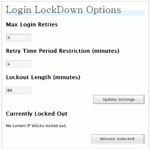 Bảo vệ wp-admin với plugin Login Lockdown