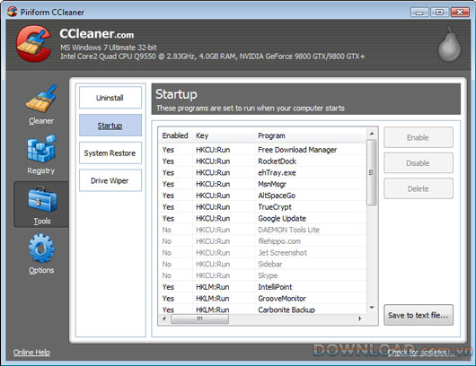 CCleaner 3.11